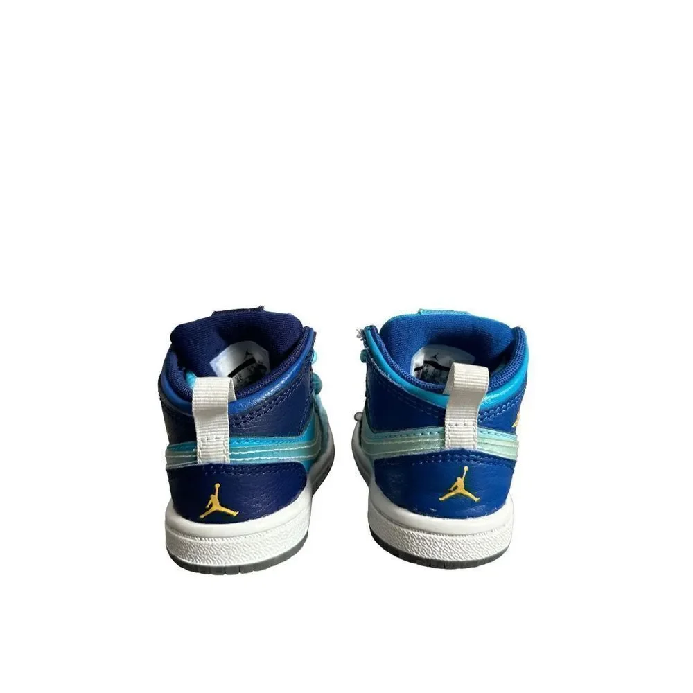 Nike Air Jordan 1 Mid TD 'Fly' BV8175-400 Blue Void/Team Royal/Blue Size 4c